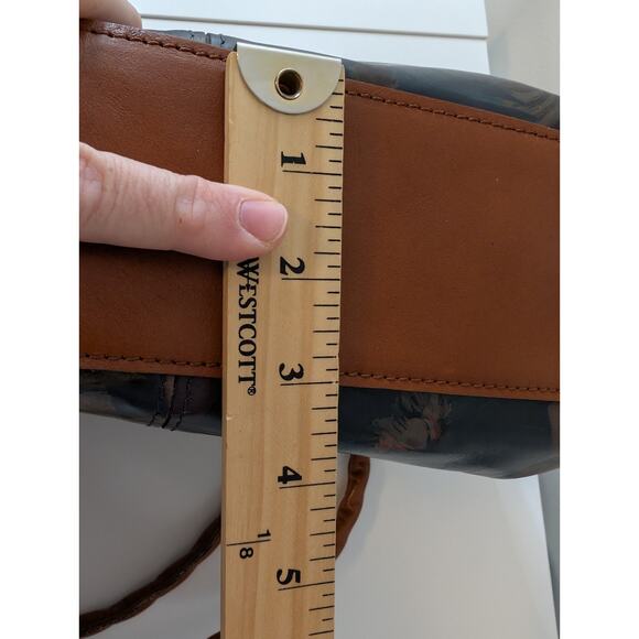 PATRICIA NASH RIENZO MULTI-COLOR LEATHER SATCHEL PURSE - Picture 13 of 13